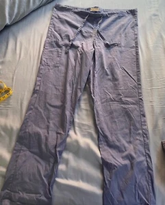 Scrub Zone Womens Small Ciel Blue Drawstring pants side and back pockets - Picture 1 of 1