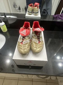 adidas Predator Accelerator FG Zinedine Zidane | Gold Metallic US 10.5 - Picture 1 of 5