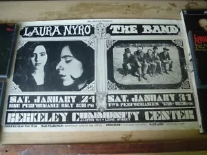 LAURA NYRO THE BAND BG 215B Concert Poster Sample From Fillmore West Offices. - Picture 1 of 17
