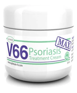 V66 MAX DOUBLE STRENGTH Psoriasis Salicylic Acid Skin Scalp Treatment Cream 50g - Picture 1 of 11