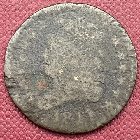 1811 Classic Head Half Cent 1/2 Cent RARE KEY DATE Circulated #54391 Cover