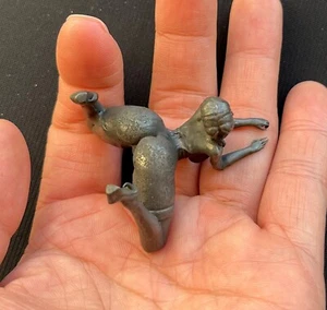 Black Brass Lying Girl Statue Art Beauty Model Artworks Decor - Picture 1 of 9