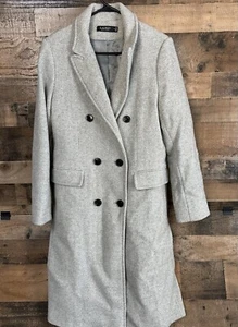 Ralph Lauren Womens 8 Black Label Gray Tweed Wool Herringbone Jacket - Picture 1 of 10
