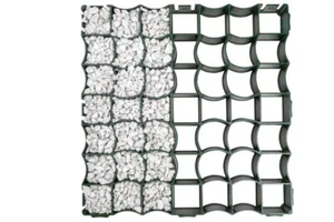 1 m² Rasengitter Reitplatzplatten Rasenwaben Gehwegplatten 50x50x4 cm 4 Stk. - Bild 1 von 7