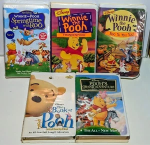 (x5) Winnie the Pooh VHS Movies - Disney - Picture 1 of 6