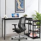 L-Shaped Computer Desk With Storage Shelves Study Table For Home Office US Stock