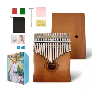 21 Key Kalimba Thumb Piano Mbira wooden Finger Piano for Kid,Adult,Beginners - Picture 1 of 32