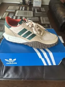 Adidas Mens Retropy E5 IG9983 Tan/Green Casual Shoes Sneakers Size 9 - Picture 1 of 5