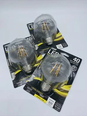 Feit Electric BPG2540/827/LED 40W Equivalent Clear G25 Dimmable LED Light(3pack) - Image 1 of 2