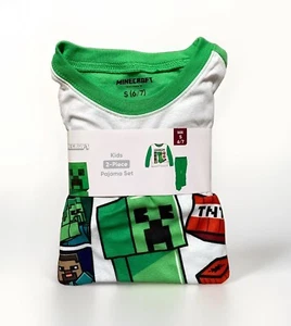 NEW Minecraft 2pc Long Sleeve Top and Pants Pajama Set Size Small (6/7) - Picture 1 of 8
