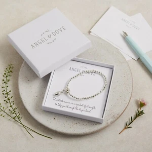 ANGEL & DOVE Pewter Acorn 'Strength' Bracelet Sympathy Gift, Bag & Card - Picture 1 of 3