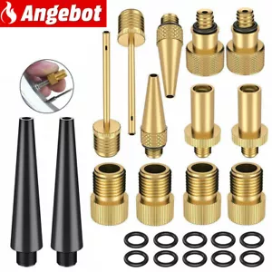 Fahrradventil Adapter Set Fahrrad Ventil SV DV AV Sclaverand Autoventil Dunlop - Bild 1 von 12