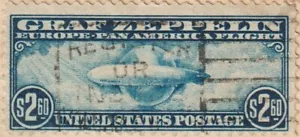 EAS STAMPS US #C15 U F/VF on Flown First Flight Cover DP EST SCV $575.00 - Picture 1 of 3