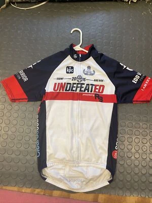 Undefeated EODWF 2015 bicicleta ciclismo maillot talla mediana hecho en EE. UU.  Foto 1 de 4