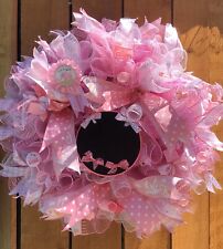 Its A Girl Wreath, It’s A Boy Wreath.  Chalkboard Baby Wreath, Baby Shower Gift