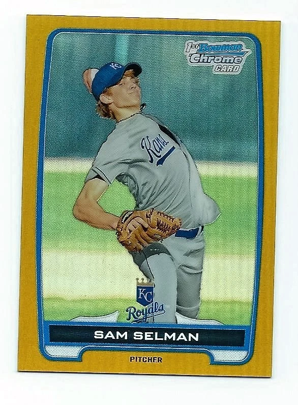 2012 BOWMAN CHROME DRAFT DRAFT PICKS GOLD REFRACTORS  SAM SELMAN #BDPP116 #16/50 - Image 1 of 1