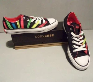 Converse Chuck Taylor CT Women's Ox Ribbon Applique Shoes SIZES NIB Black 531739 - Picture 1 of 1