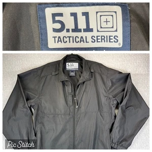 5.11 Tactical Series packable windbreaker jacket Men L Black Full Zip utility - Picture 1 of 10