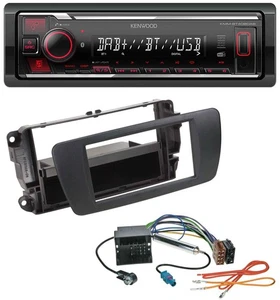 Kenwood MP3 Bluetooth USB DAB Autoradio für Seat Ibiza 6J ab 08 nitschwarz AN1 - Bild 1 von 7