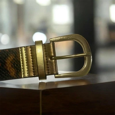 Michael Kors Faux Leather Belt with Animal Print. Very Nice! Ladies Belt. - Image 1 of 4