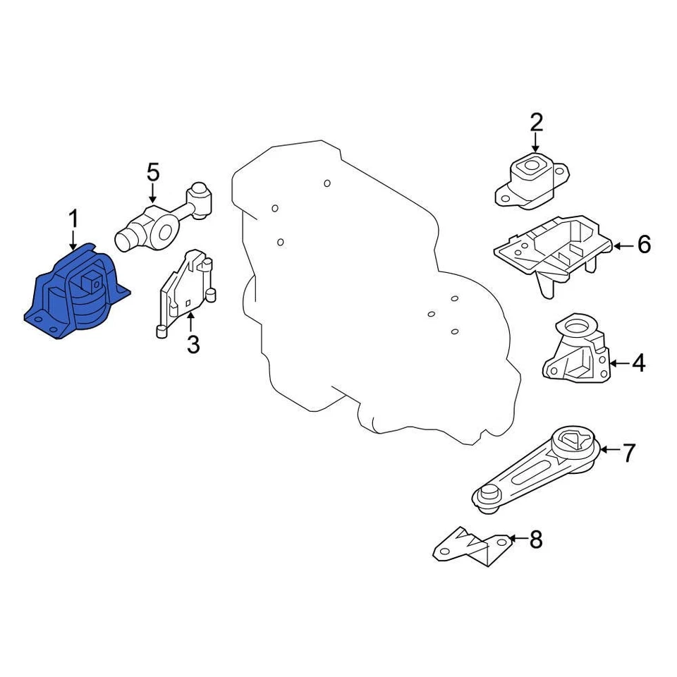 For Nissan Cube 2009-2014 Nissan 112101FC0A Right Engine Mount Foto 1 de 1