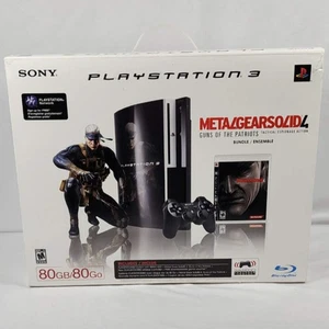 Sony PlayStation 3 Slim PS3 80GB Metal Gear Solid 4 Konsole Spielsystem - Bild 1 von 5