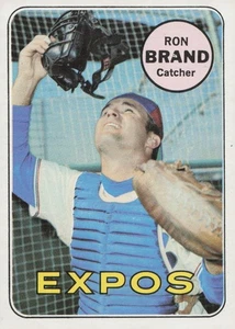 1969 Topps Baseball Card #549 Ron Brand Montreal Expos Catcher - Picture 1 of 2