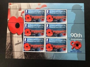 B.I.O.T. 2011 90th Anni.British Legion MNH/UMM Sheet Sg 464 cv£15 free UK P&P - Picture 1 of 2