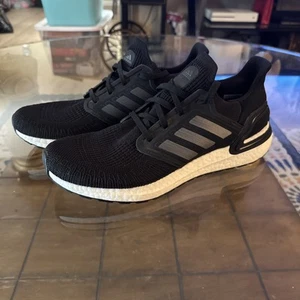 Adidas Ultraboost 20 Men’s Size 11.5 Running Shoes Black White Worn Once - Picture 1 of 20