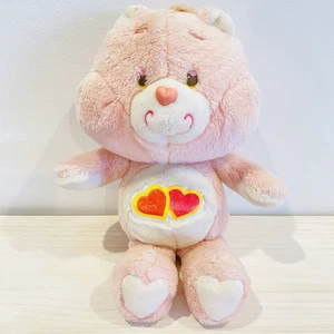13" PLUSH VINTAGE 1980s PINK RED LOVE A LOT HEARTS CARE BEAR COLLECTIBLE TOY - Picture 1 of 9
