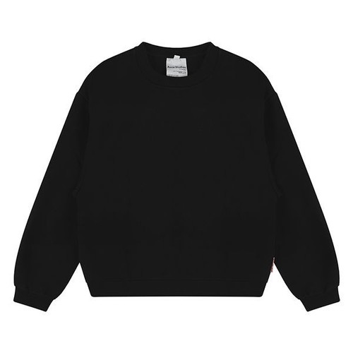 Felpa Acne Studios etichetta rosa nera 140048248