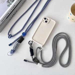 Keychain Braided Phone Lanyard Phone Anti-lost Straps Phone Accessories - Photo 1 sur 9