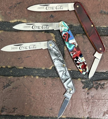 Vintage Coca Cola knife Made in Germany Pocket Knife Lot of 3 - Image 1 of 4