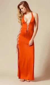 NWT Agent provocateur Traci Swim Cover Up Dress in Orange - Size 2 - Bild 1 von 8