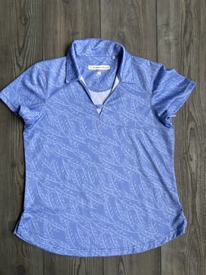 Polo de golf Pebble Beach para mujer Dry-Luxe Performance manga corta púrpura talla M Foto 1 de 4