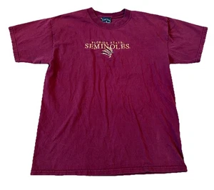 Camicia vintage Florida State Seminoles Camp David ricamata marrone uomo grande - Foto 1 di 6