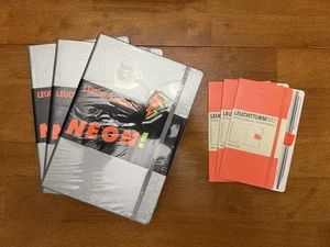 3 Unopened Special Edition Leuchtturm1917 Orange Neon Notebook with 3 pen loops - Picture 1 of 2