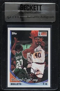 BAS 1993-94 Topps Calbert Cheaney #250 Seal of Authenticity Auto Rookie RC - Picture 1 of 3