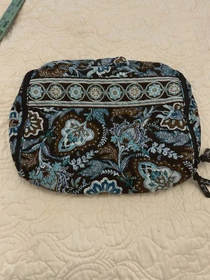 Vera Bradley Java Blue Cloth Laptop Carrier Zip Close Retired Pattern - Image 1 of 4