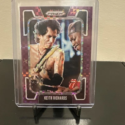 KEITH RICHARDS SSP 2025 Panini Prizm The Rolling Stones Purple Rare 25/25 - Image 1 of 4