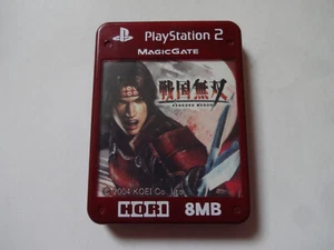 HORI Playstation 2 Memory Card 8MB "SENGOKU MUSOU" 2004 HP2-112 From Japan - Picture 1 of 8