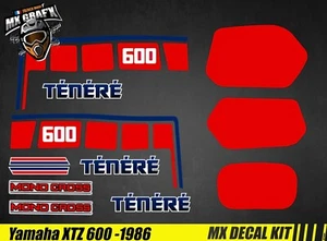 Kit Deco Motorbike for / MX Decal Kit For Yamaha XTZ 600 1986 - Tenere - Picture 1 of 1