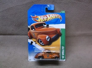 HOT WHEELS BROWN 2012 #51 #1 TREASURE HUNT 1941 41 WILLYS A/G NHRA DRAG RACER - Picture 1 of 3