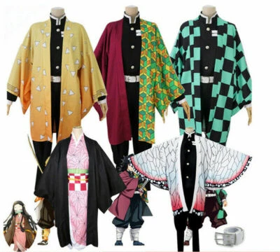 Disfraz de Halloween Cosplay Cazador de Demonios Kamado Nezuko Tanjiro Zenitsu Foto 1 de 4