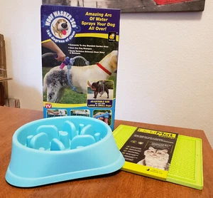 Woof washer Pet 360 Dog Shower, Slow dog feeder and lick mat package 3 items - Picture 1 of 6