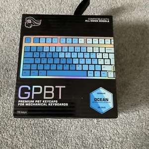 Glorious Premium GPBT Keycaps - 115 PBT keycaps ISO DE layout Caribbean Ocean - Picture 1 of 6