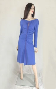 La Perla Stretch long sleeve dress with built in soft underwire bra BLUE - Picture 1 of 2