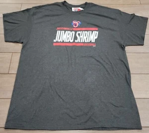 New Jacksonville Jumbo Shrimp Minor League Baseball T Shirt Size XL Authentic - Picture 1 of 4