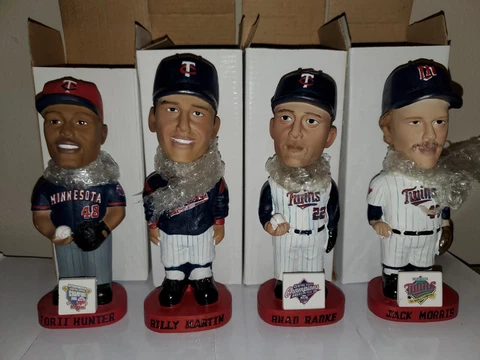 2007 Mn Twins Season Ticket Bobblehead Set Morris Martin Radke Torii Hunter STH Cover