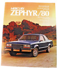 1980 Mercury Zepher/80 Dealership Sales Brochure